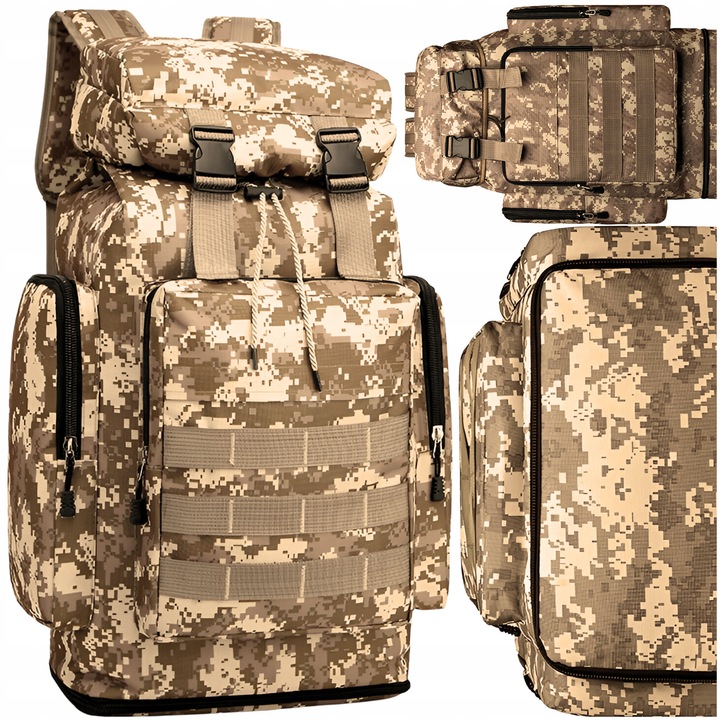 PLECAK MILITARNY TAKTYCZNY WOJSKOWY TURYSTYCZNY SURVIVAL 45L POJEMNY XXL