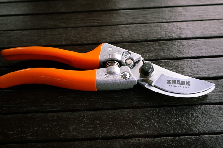 SEKATOR DO GAŁĘZI I KRZEWÓW OGRODOWY SHARK G2 RĘCZNY NOŻYCOWY 20,5 cm lekki
