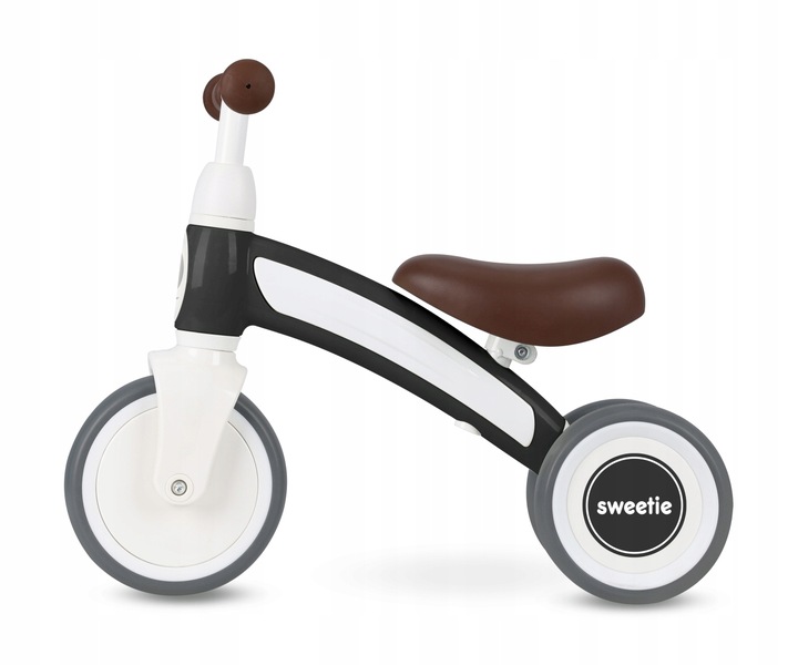 Qplay Pojazd Rowerek Trójkołowy Sweetie Dark Grey Wygodny i Stylowy Design