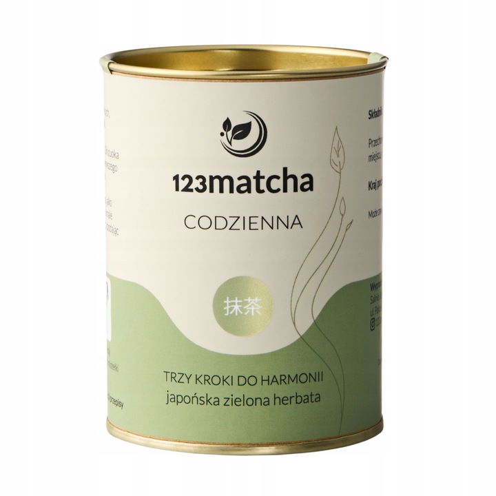 Zielona Herbata MATCHA Codzienna 100g JAPOŃSKA sproszkowana 123Matcha Latte