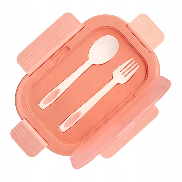 LUNCHBOX 3 PRZEGRÓDKI SZTUĆCE LUNCH BOX POJEMNIK ŚNIADANIE ŚNIADANIÓWKA