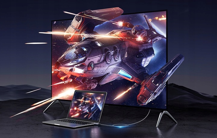 UGREEN KABEL PRZEWÓD WIDEO DISPLAYPORT DP DO HDMI FULL HD 2K UHD 4K 60HZ 2M