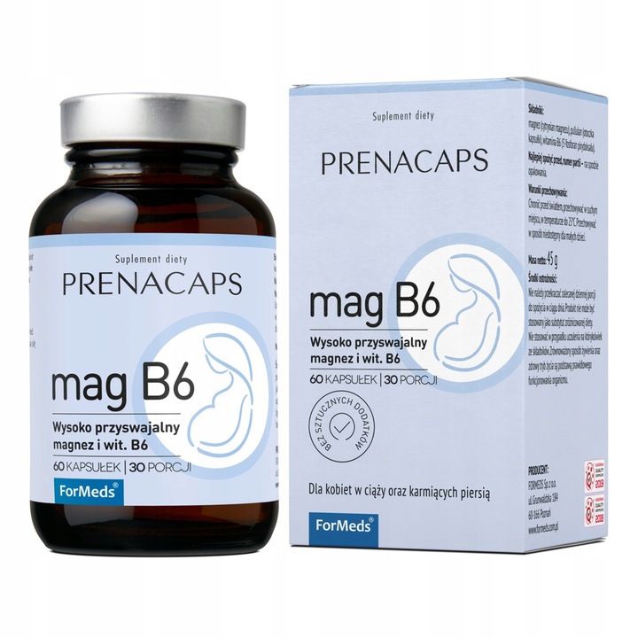 ForMeds PRENACAPS MAGNEZ + B6 P-5-P Ciąża