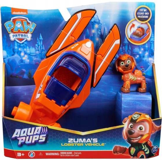 PSI PATROL AQUA PUPS ZESTAW POJAZD Z FIGURKĄ ZUMA