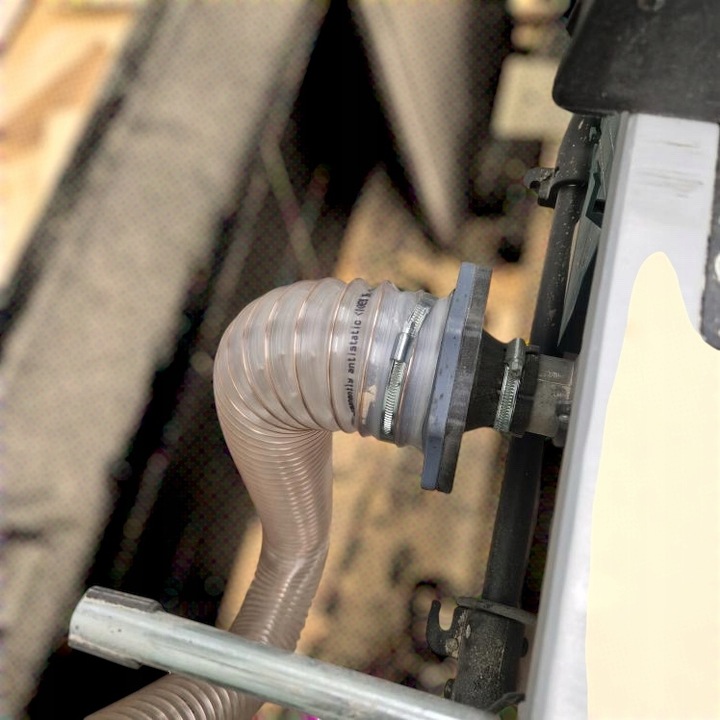 Szybkozłącze Magnetyczne SPIRO | Złącze Adapter Odciągu Trocin CNC | 100 mm