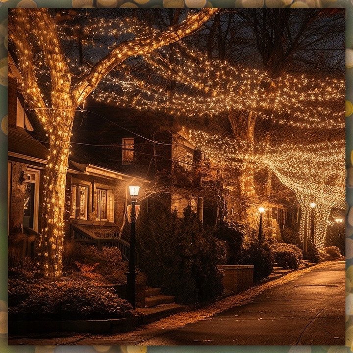 LAMPKI CHOINKOWE BIAŁY CIEPŁY 200 LED FLASH GRUBE WEW/ZEW 15M NA CHOINKĘ