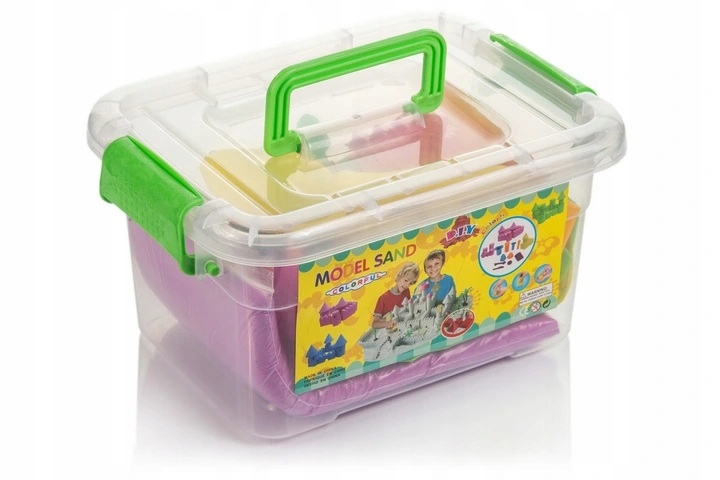 PIASEK KINETYCZNY 3kg FOREMKI + BASEN PIASKOWNICA