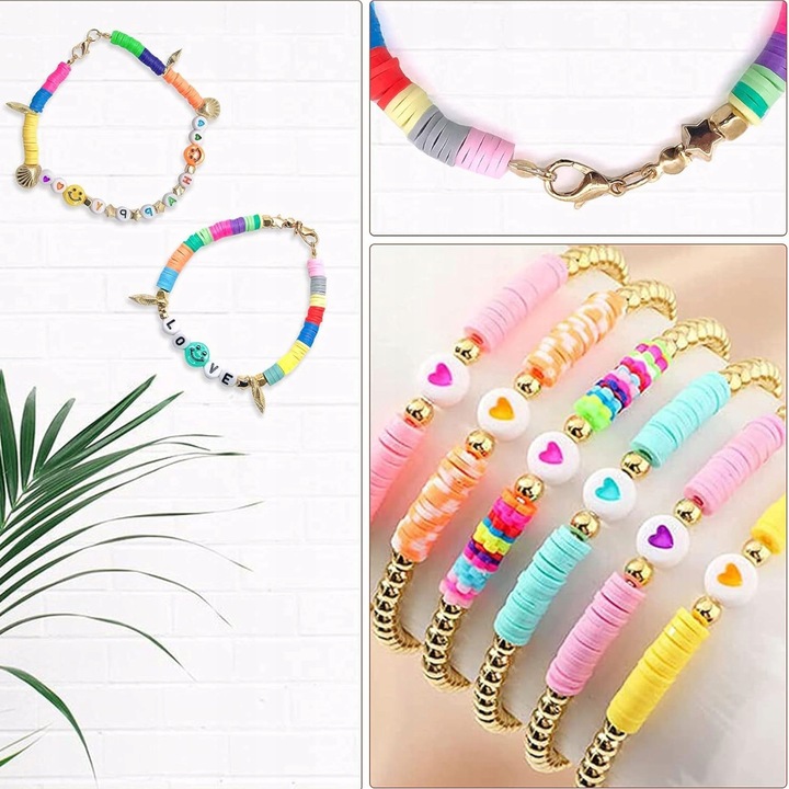 ZESTAW KORALIKÓW DO ROBIENIA BRANSOLETEK BIŻUTERII ZAWIESZKI SERDUSZKA