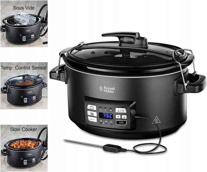 Wolnowar 3w1 Russell Hobbs Slow Cooker 6,5l Slow Cooker, Sous Vide