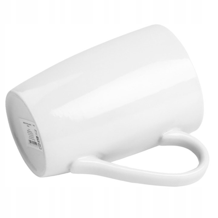 9x KUBEK PORCELANOWY BIAŁY 300ml do KAWY HERBATY NAPOJÓW KUBEK z UCHEM