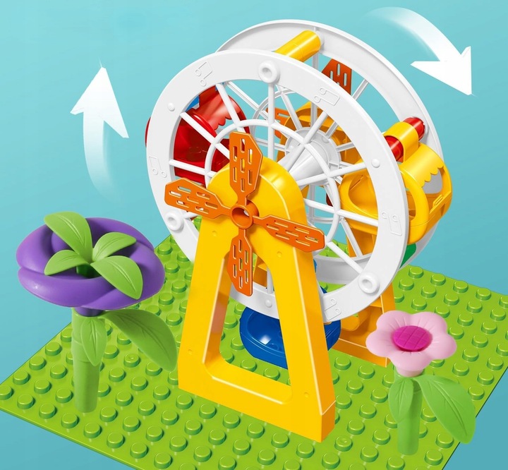 KLOCKI KONSTRUKCYJNE DO BUDOWANIA TOR KULKOWY PARK DINOZAURÓW ZESTAW 255 EL