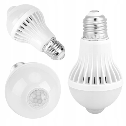 Żarówka LED E27 5W z czujnikiem ruchu i zmierzch