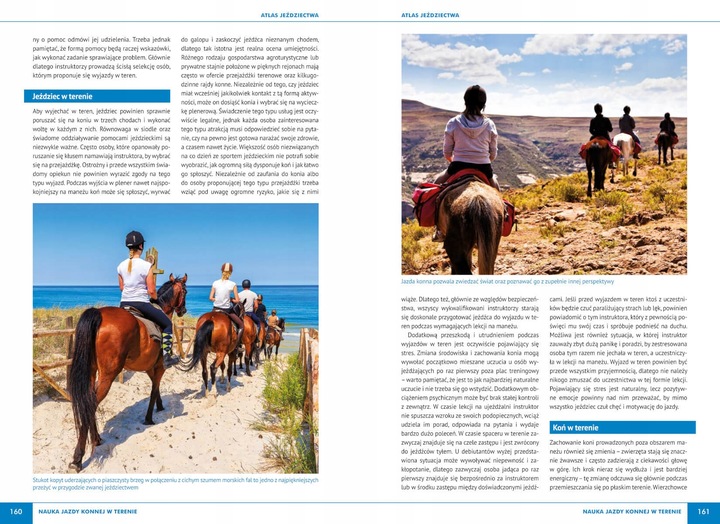 Atlas jeździectwa konie techniki jazdy porady KSIĄŻKA NA PREZENT Bojarczuk