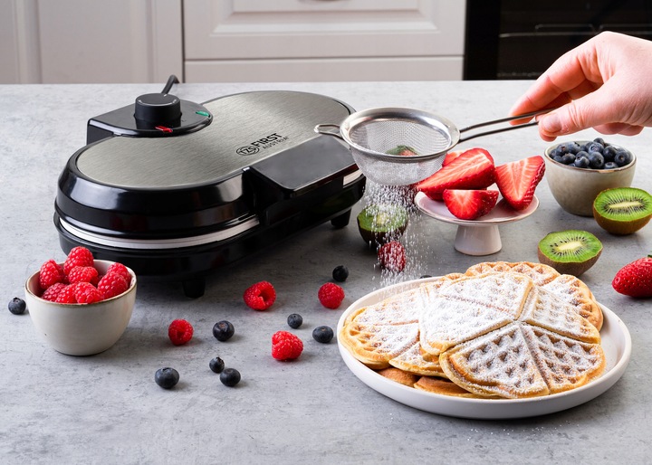 Gofrownica SERCA serduszka ceramiczna 10 GOFRÓW