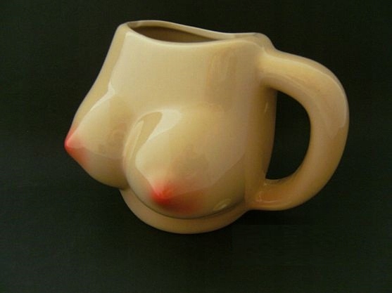 KUBEK ceramiczny PIERSI - cycki BIUST - dla faceta