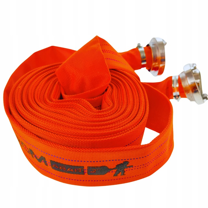 WĄŻ STRAŻACKI WZMACNIANY CZERWONY WODY 2" 30M