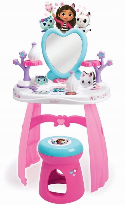 Koci Domek Gabi Toaletka z krzesełkiem Salon Piękności 10 Akcesoriów Smoby