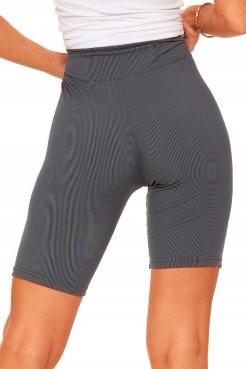 KOLARKI LEGGINSY GETRY DAMSKIE KRÓTKIE Z WYSOKIM STANEM W PRĄŻEK MORAJ S/M