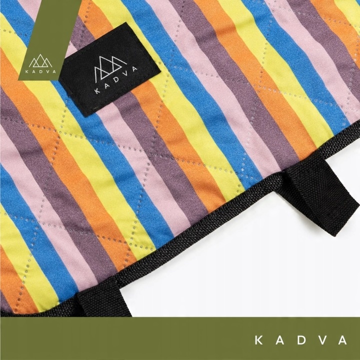DUŻY Koc PIKNIKOWY turystyczny KADVA Rulo 140 x 170 cm PLAŻOWY na biwak