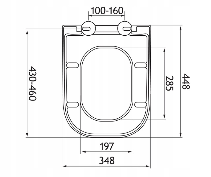 deska sedesowa WC do ROCA GAP wolnoopadająca twarda antybakteryjna pokrywa