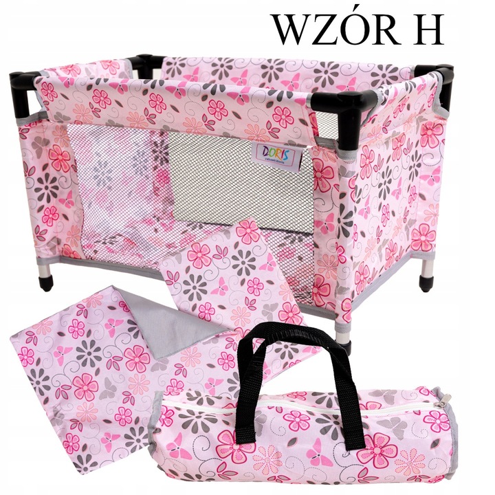 Doris ŁÓŻECZKO DLA LALEK KOJEC + POŚCIEL + TORBA
