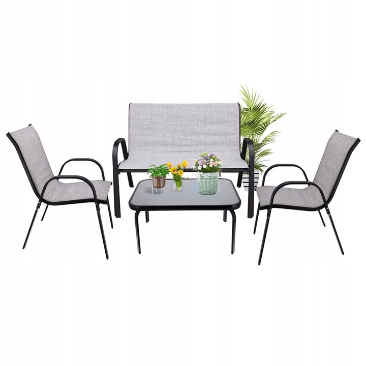 Zestaw komplet Mebli MEBLE OGRODOWE Stół Krzesła sofa Taras Balkon Komplet