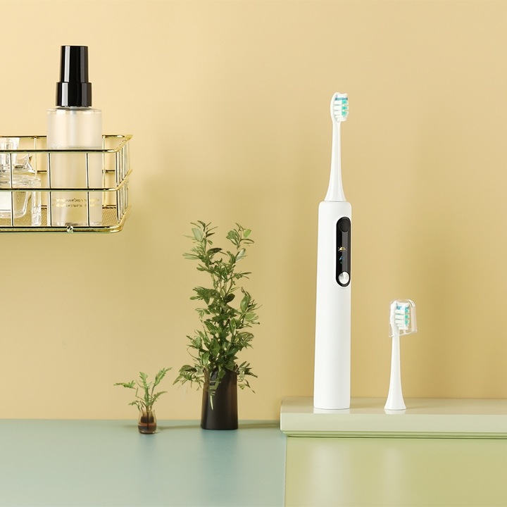 SZCZOTECZKA SONICZNA DO ZĘBÓW ELEKTRYCZNA POLSKIE MENU TRYB INDYWIDUALNY