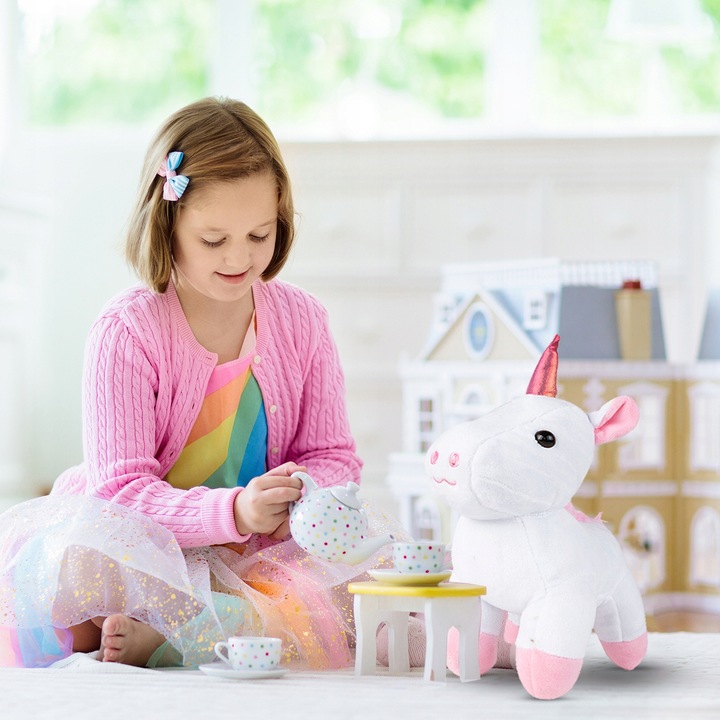 JEDNOROŻEC PLUSZOWY MIEKKI MIĘCIUTKI KONIK PRZYTULANKA PLUSZAK W TOREBCE