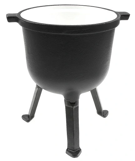 KOCIOŁEK 7 L GARNEK MYŚLIWSKI ŻELIWNY EMALIOWANY