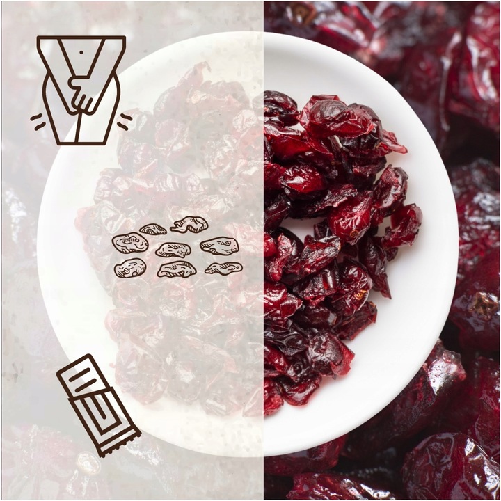 ŻURAWINA SUSZONA CIĘTA 1kg BEZ CUKRU ŚWIEŻA KLASA A nutt