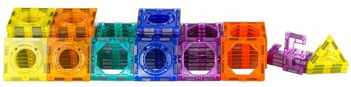 ZESTAW KLOCKI MAGNETYCZNE KONSTRUKCYJNE UKŁADANKA TOR ZAMEK FIGURKI 268 EL