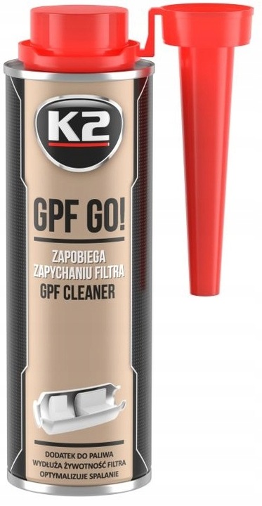 K2 GPF GO DODATEK DO BENZYNY 250ML PRZECIW ZAPYCHANIU FILTRA REGENERACJA