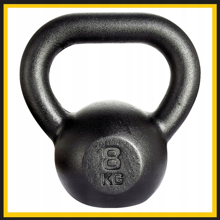 Kettlebell żeliwny odważnik kula kettle 8kg