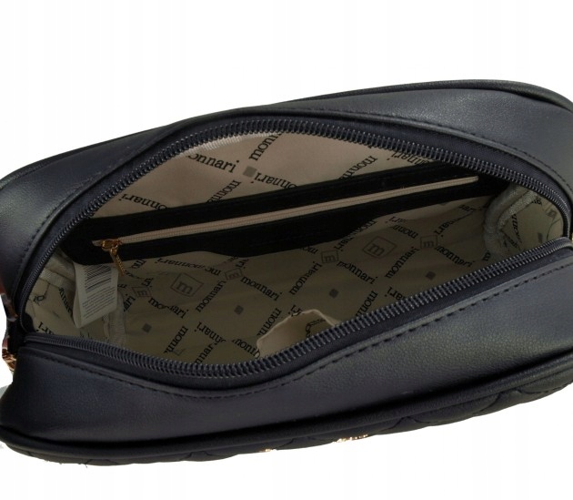 Monnari Czarna Pikowana Torebgka Listonoszka z łańcuszkiem