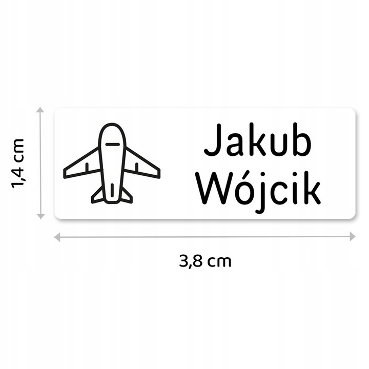 PIECZĄTKA COLOP IMIENNA do znakowania UBRAŃ ODZIEŻY dla DZIECI z IMIENIEM