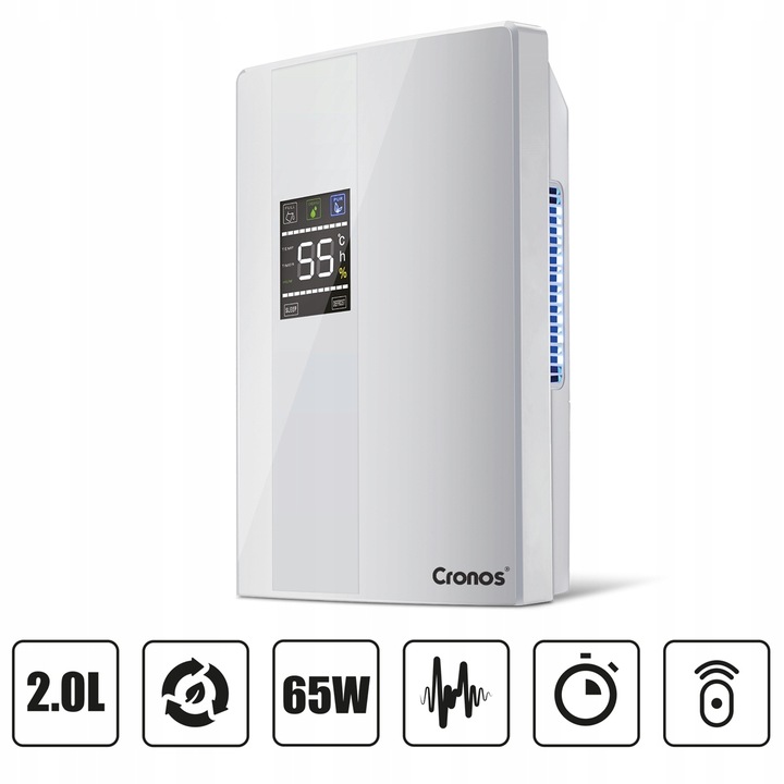 OSUSZACZ POWIETRZA POCHŁANIACZ WILGOCI CICHY 2,2L 65W CRONOS