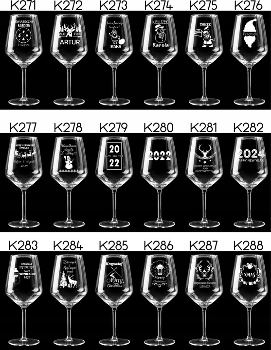 Kieliszek do wina XXL z grawerem prezent dla niej Dzień Kobiet WALENTYNKI