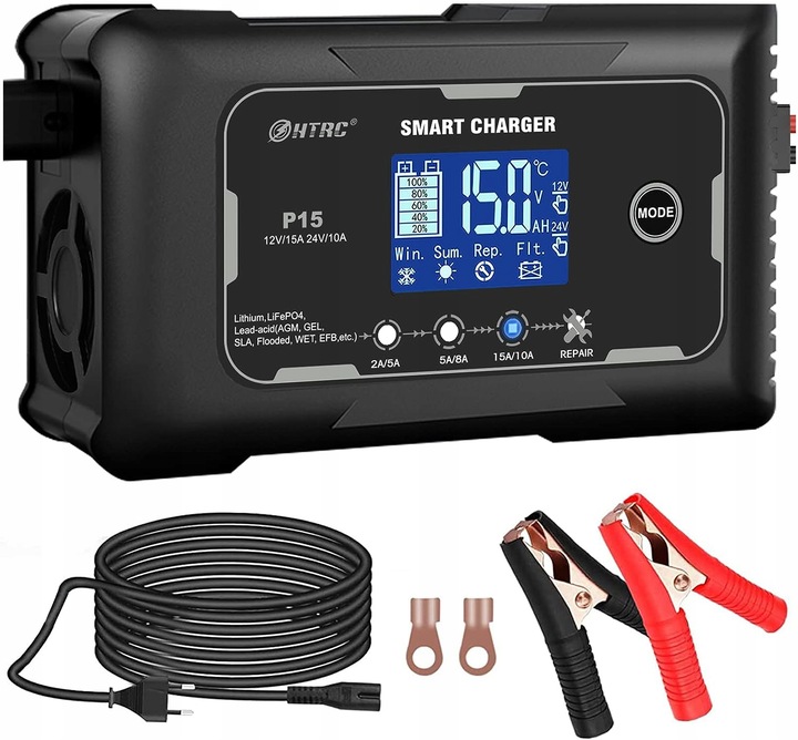 PROSTOWNIK DO AKUMULATORA AUTOMATYCZNY SMART 12/24V ŁADOWARKA