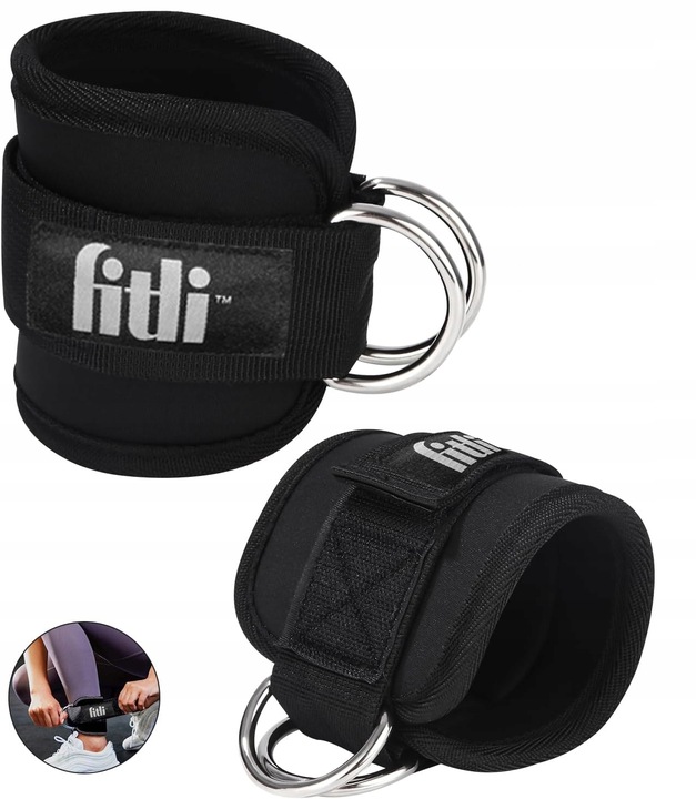 OPASKI TRENINGOWE NA KOSTKĘ KOSTKI SIŁOWNIĘ DO WYCIĄGU ATLASU ZESTAW 2 SZT