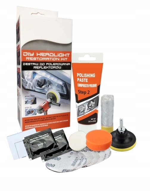 Zestaw do polerowania Regeneracji reflektorów Lamp