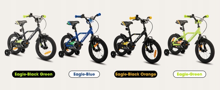 16-calowy rower dla dzieci na 4-7 lat Koło treningowe Hand&Coaster Hamulec