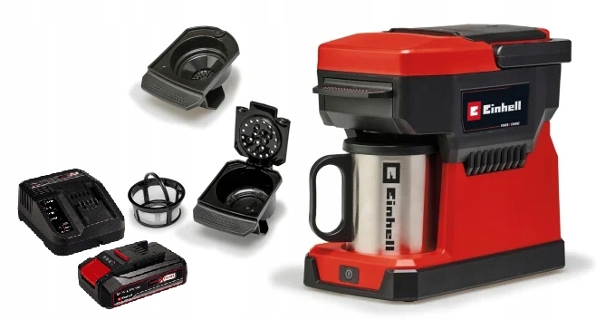 Ekspres ciśnieniowo-przelewowy Einhell Te-Cf 18 Li AKUMULATOR 2,5AH ZESTAW