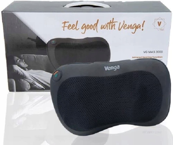 Poduszka masująca Masażer SHIATSU WĘZŁY MASUJĄCE PODCZERWIEŃ 2 TRYBY VENGA