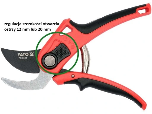SEKATOR NOŻYCOWY REGULOWANY DO GAŁĘZI 208MM YATO