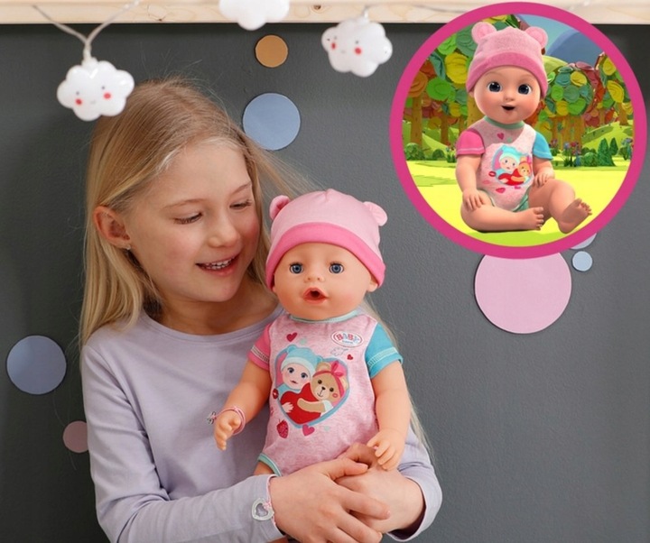 BABY born Interaktywna Lalka Emma Niemowlę 43 cm Bobas Akcesoria