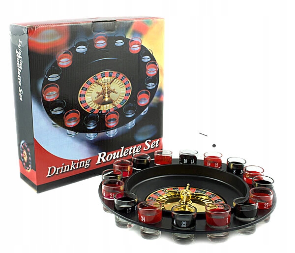 Imprezowa ruletka alkoholowa gra+ 16 kieliszków