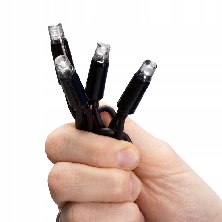 LAMPKI SOPLE 50LED ZEWNĘTRZNE IP65 PRO BIAŁE FLASH 2,5m GRUBE PROFESJONALNE