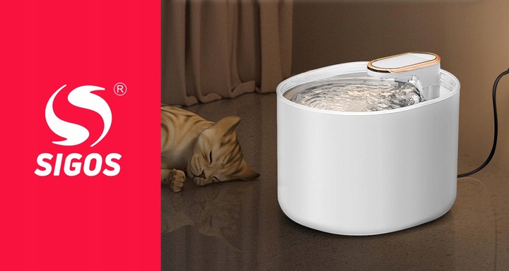 Poidełko Automatyczne Fontanna Wodna dla Kota Psa Filtr Czyszczący CICHA