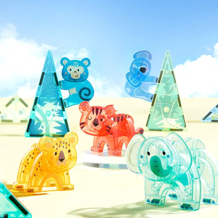 Klocki Magnetyczne Konstrukcyjne MiDeer 40 ELEMENTÓW Zestaw Edukacyjny