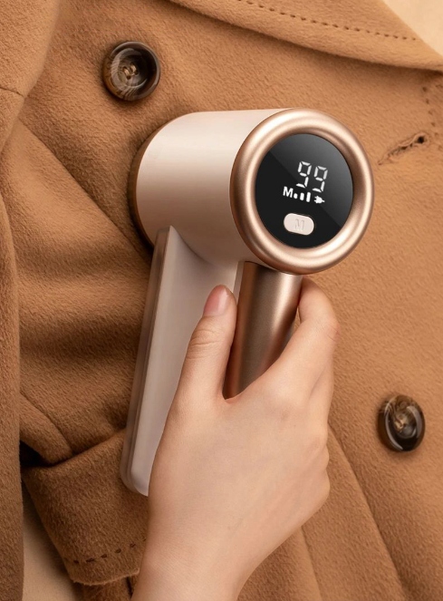 DUŻA MOCNA GOLARKA DO UBRAŃ 2000mAh 6 OSTRZY 5 WAT WYŚWIETLACZ LCD + KABEL